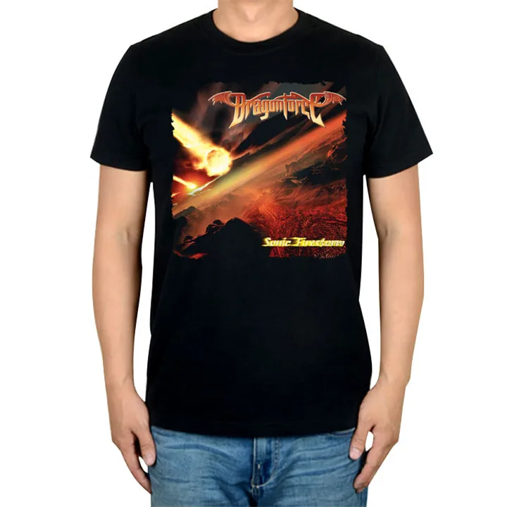 Футболка в стиле Харадзюку Спортивная рубашка с принтом героев гитары дракона