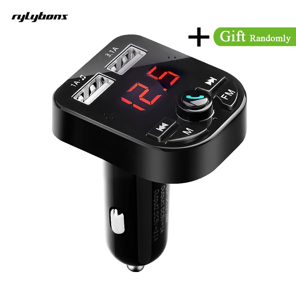 Автомобильный MP3 плеер беспроводной Bluetooth fm передатчик модулятор Handsfree