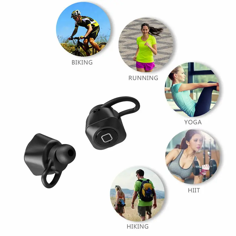 Tws-2 мини беспроводная Bluetooth гарнитура спортивные музыкальные стерео наушники Rl |