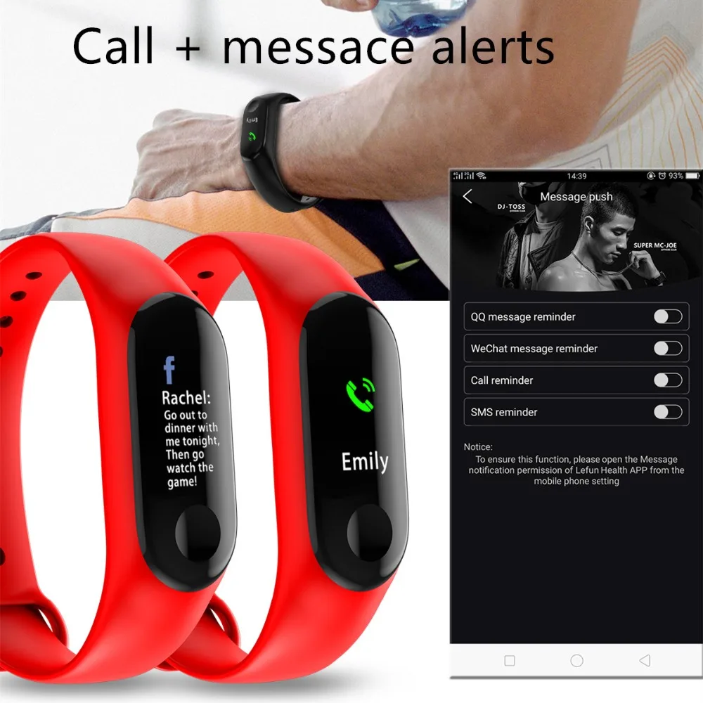 Фитнес трекер ZD6 мужской/женский водонепроницаемый с пульсометром и защитой