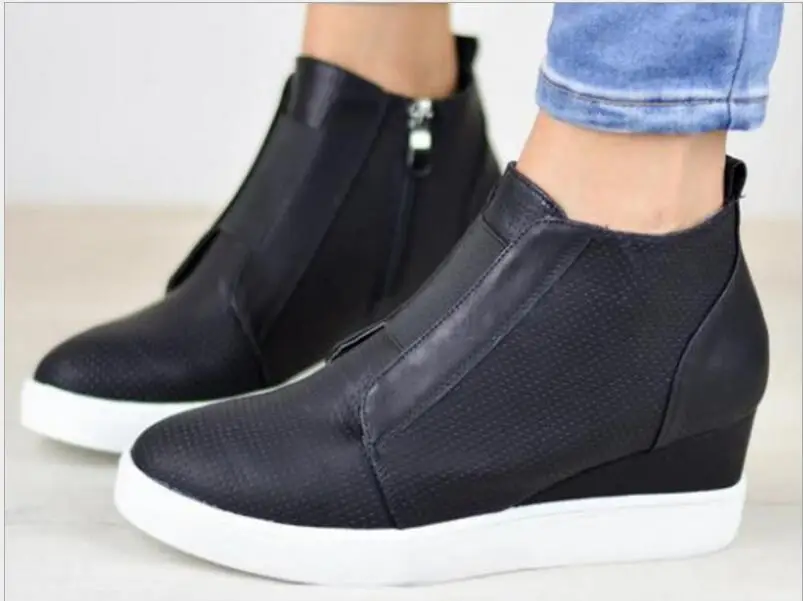 Дамская обувь женские туфли на танкетке zapatos mujer sapato ботильоны Коренастый