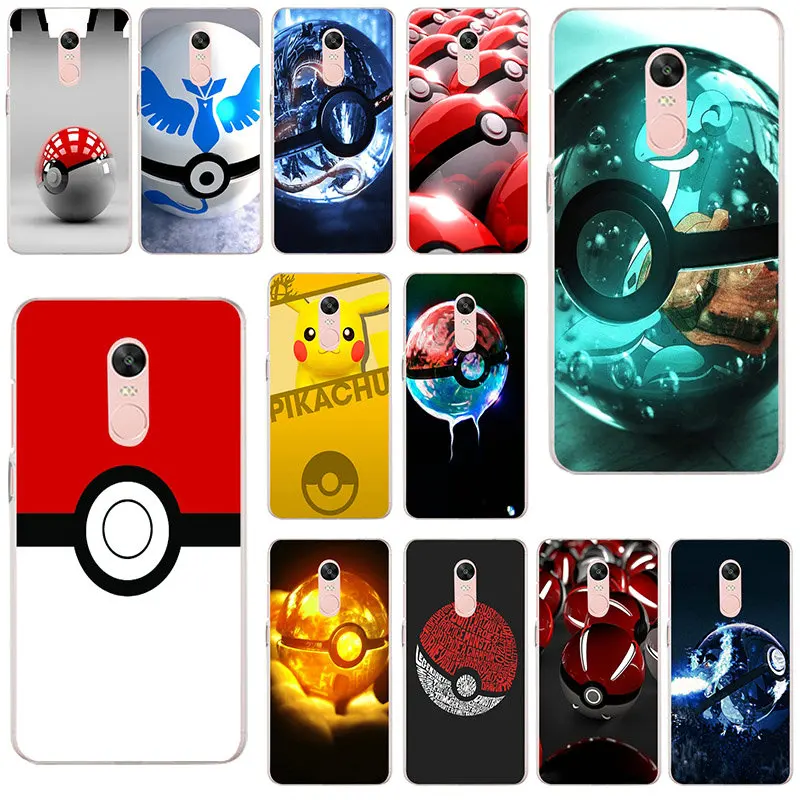 Милые Мультяшные Покемоны Пикачу Go PokeBall животных мягкий чехол для телефона Xiaomi