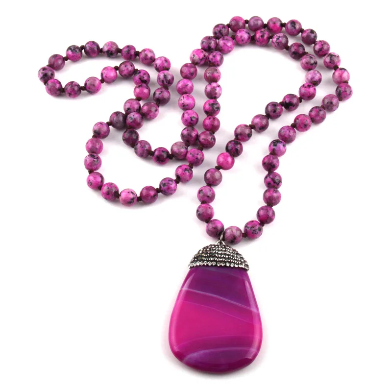 MOODPC модные богемные ювелирные изделия синий камень УЗЕЛКОВЫЙ кристалл паве