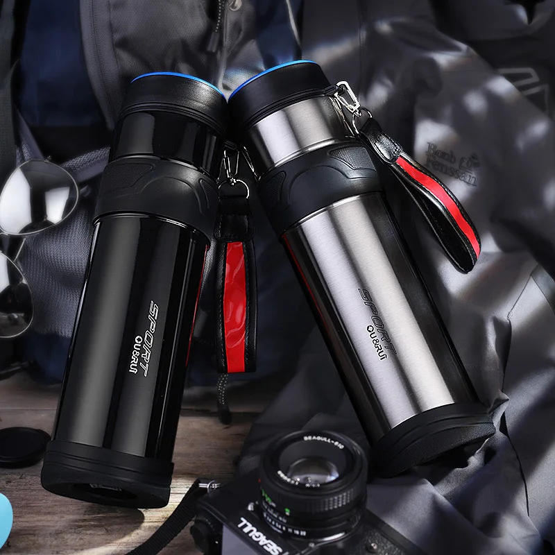

1000ml Thermos Cup With Tea leaks Vacuum Flask Heat Water Tea Mug Thermos Coffee Mugs Insulated Stainless Steel Travel Cup