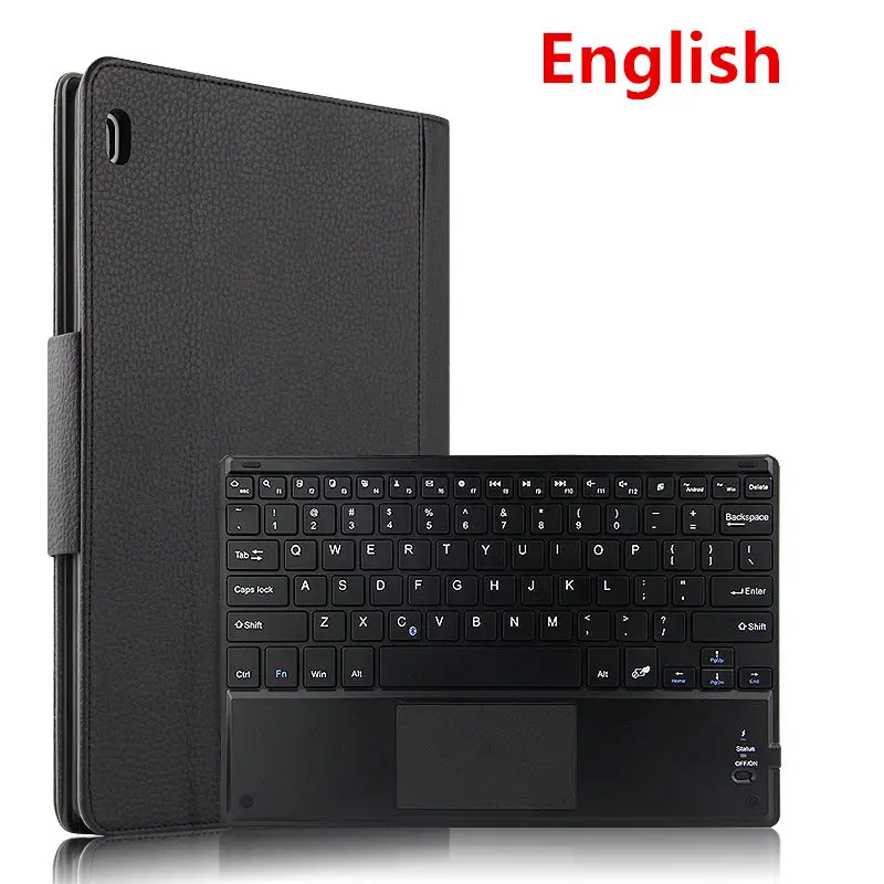 black English Для lenovo Tab 4 10 TB-X304L TB-X304F N 10," защитный чехол накладка Bluetooth клавиатура защитная крышка из искусственной кожи Tab4 10 Мышка для планшета - Цвет: black English