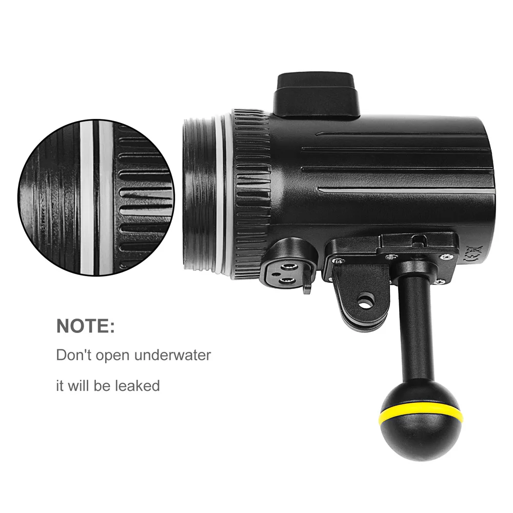 Фонарик для дайвинга подводный 1000LM CREE XM-L R3 прожектор камеры GoPro Hero 6/5/4/3 |