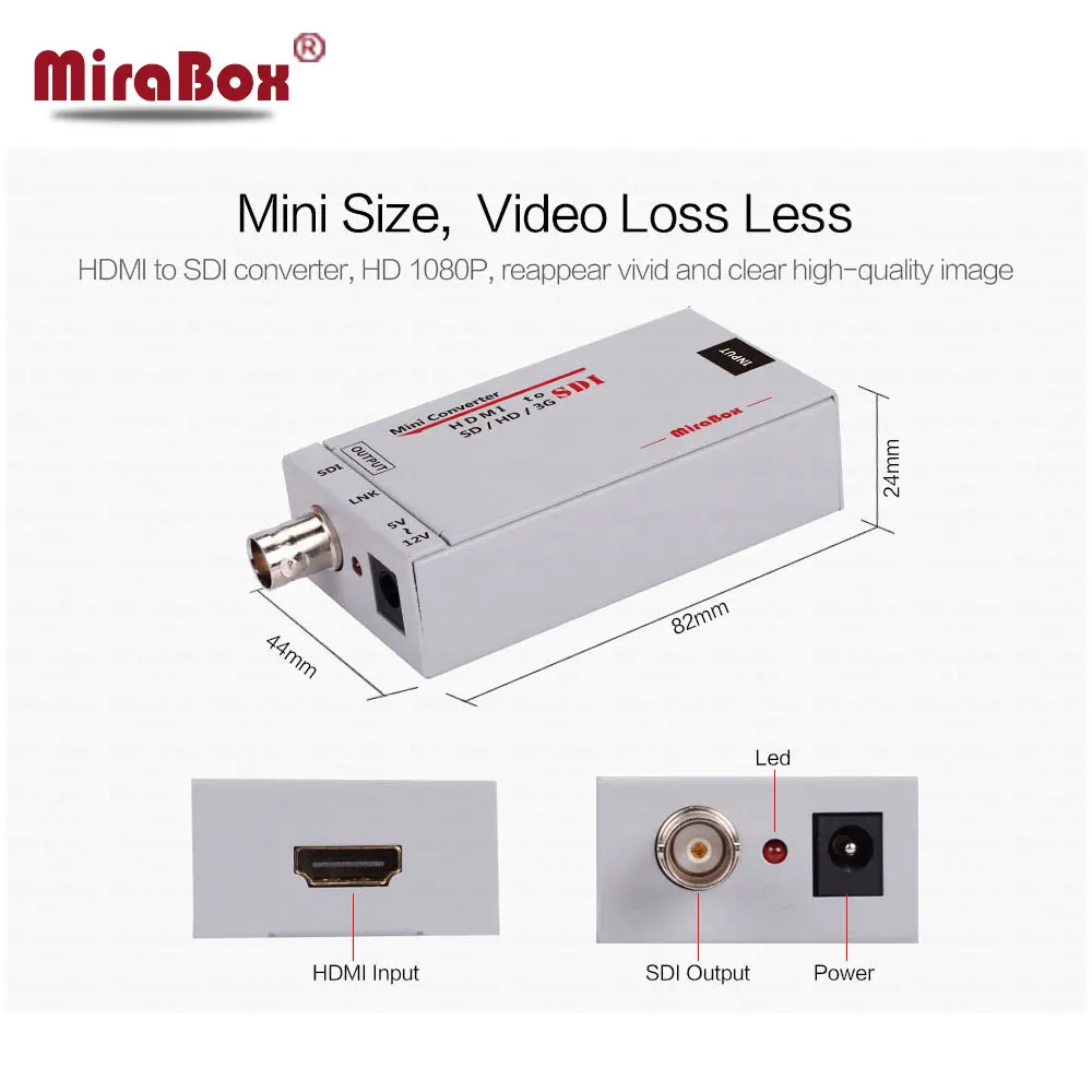 Мини 3G Hdmi в SDI видео конвертер оригинальная Заводская поддержка 1080p для камеры HDTV
