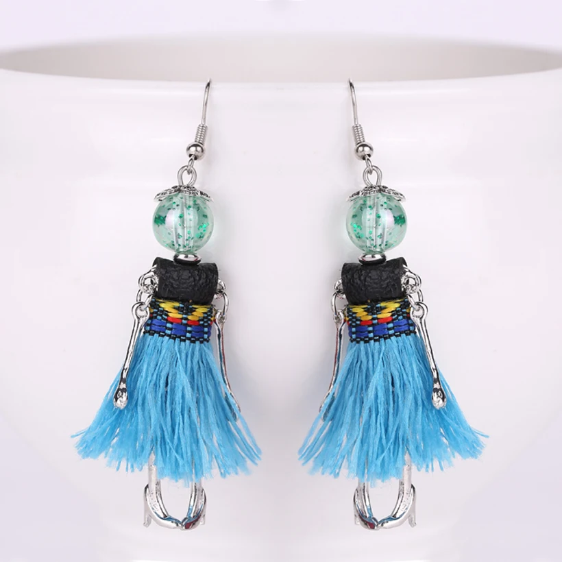 Новинка 2017 милые висячие серьги YLWHJJ с кисточками для девочек женские