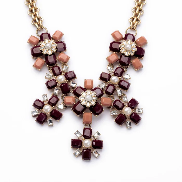 Новое поступление 2014 большая цепочка в форме цветка разноцветная форма