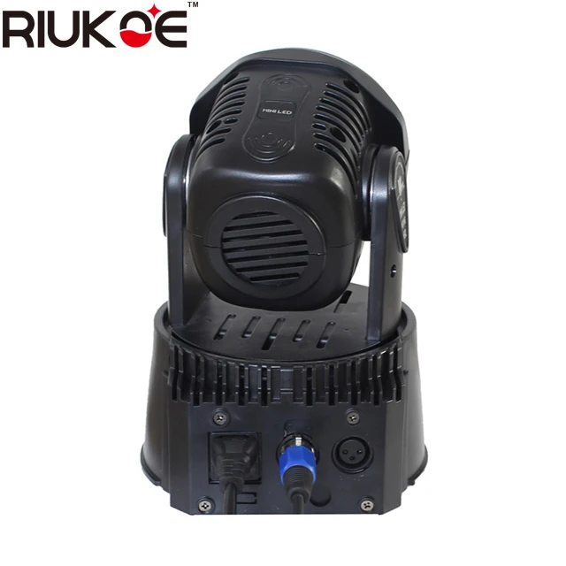 Миниатюрный вращающийся головной светильник RIUKOE 7X10w s rgbw 4 в 1 dmx512