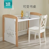 multi function adjustable crib game bed with roller araucaria solid wood splicing bed bio based coating newborn cradle baby bed