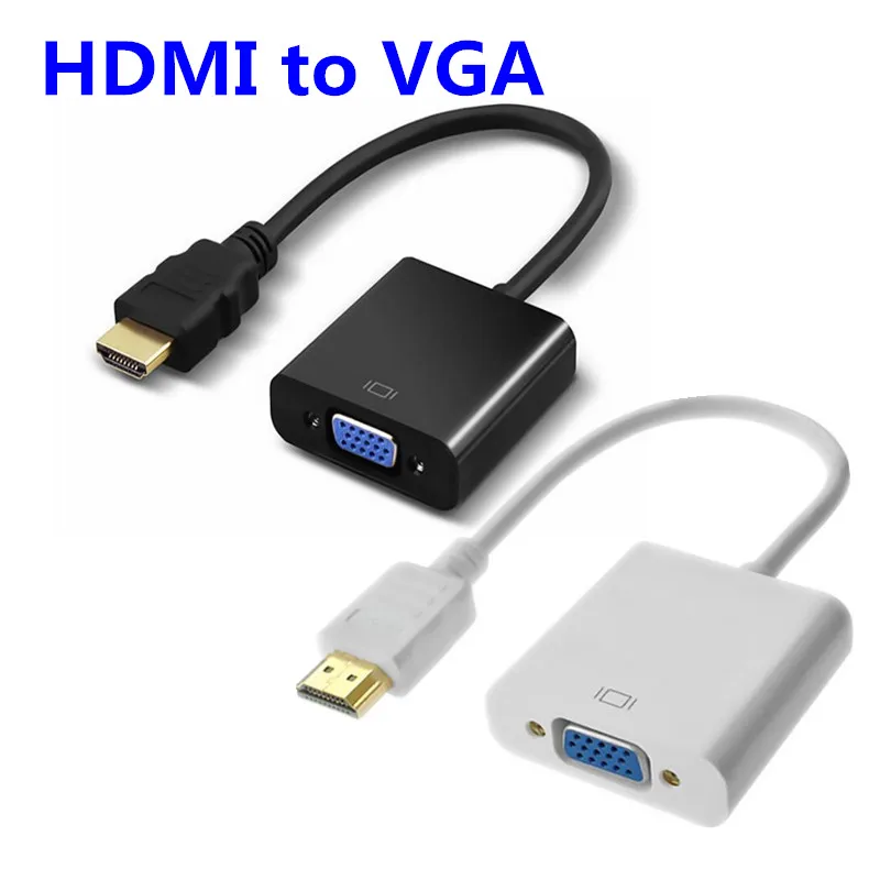 

Кабель HDMI в VGA, HDMI штекер в VGA RGB гнездо, HDMI в аналоговый VGA видео аудио конвертер, АДАПТЕРНЫЕ кабели HD 1080P для ПК, ноутбука