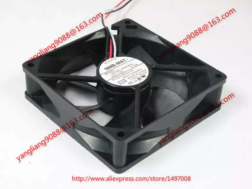 NMB MAT 3610KL 05W B49 C19 DC 24V 0.16A 3 жильный 92X92X25mm Сервер вентилятор охлаждения|square fan|server