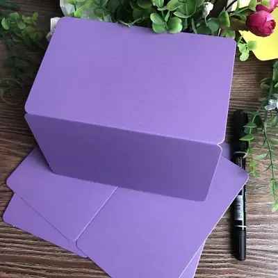 10 шт./упак. DIY пустой складные жемчужные Бумага открытки ручной рисунок Doodle Бумага карты с днем рождения открытки на день рождения - Цвет: Purple
