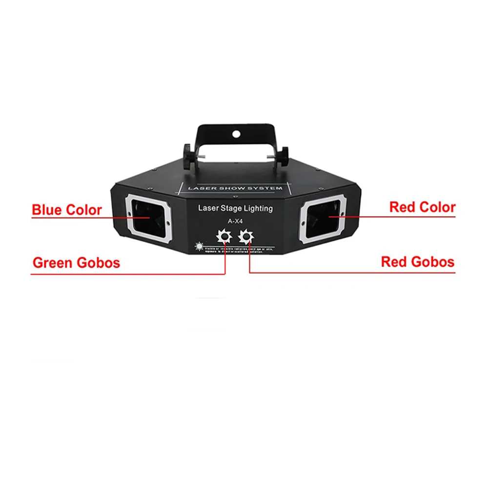 Диско лазерный свет RGB Полноцветный луч света dj эффект проектор сканер лазерное сценическое освещение