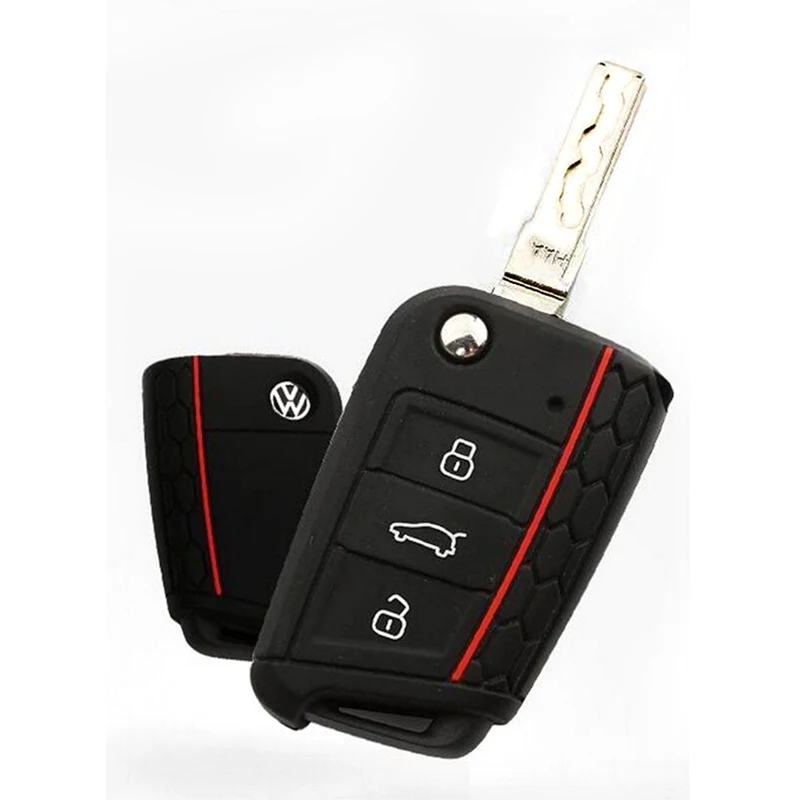 Чехол для ключей VW Polo Golf 7 Tiguan Skoda Octavia Kodiaq Karoq SEAT Ateca Leon Ibiza 2015 2016 2017 автомобильные