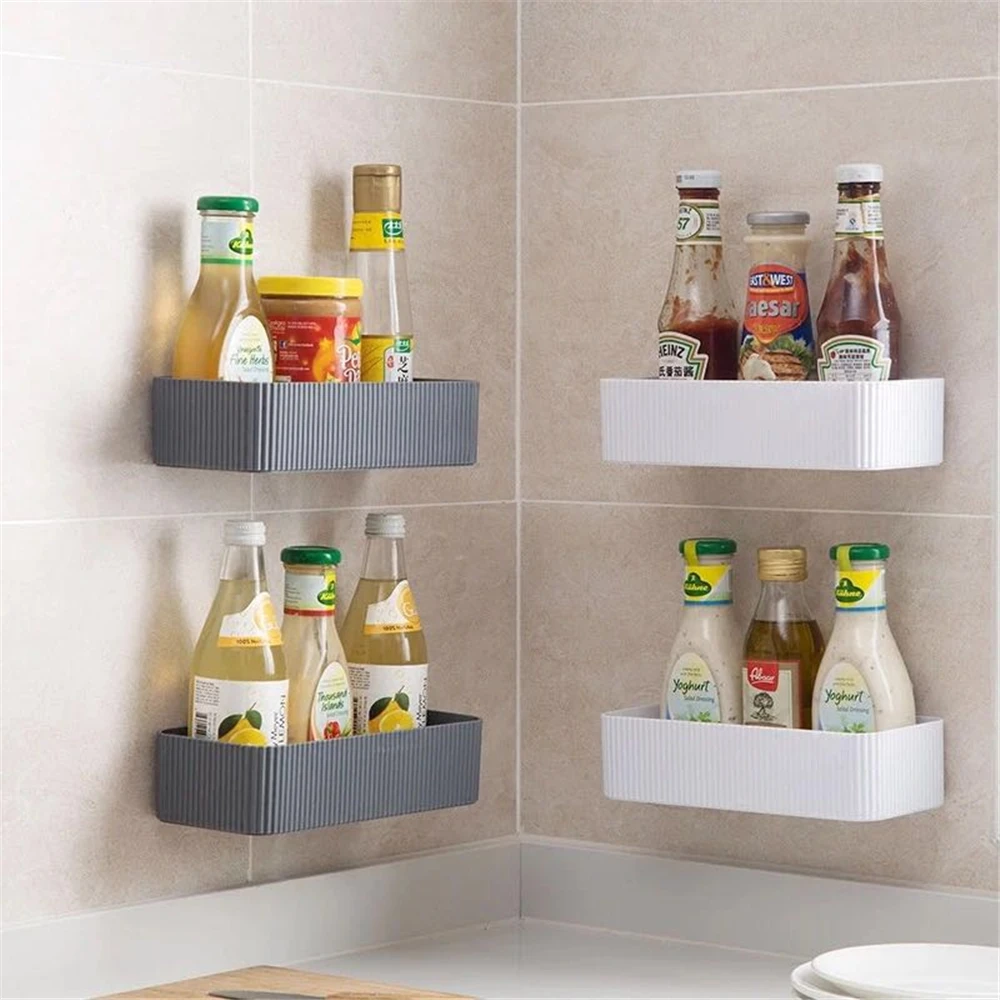 Кухонная полка для ванной клейкая стойка хранения Badkamer Rek душа кухонные