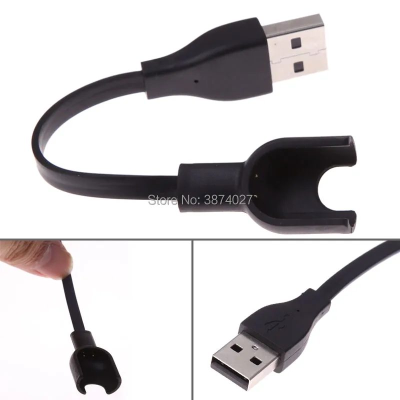 10pcslot portable wearable devices usb power cable charger for xiaomi mi band 2 mi band 2 charger tpu smart bracelet 13cm 5v free global shipping
