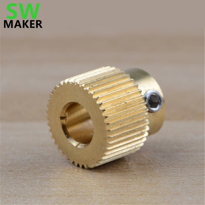 Латунный экструдер зубчатая шестерня с 26 зубьями нить для 3D-принтера Reprap Nema 17 2 шт.