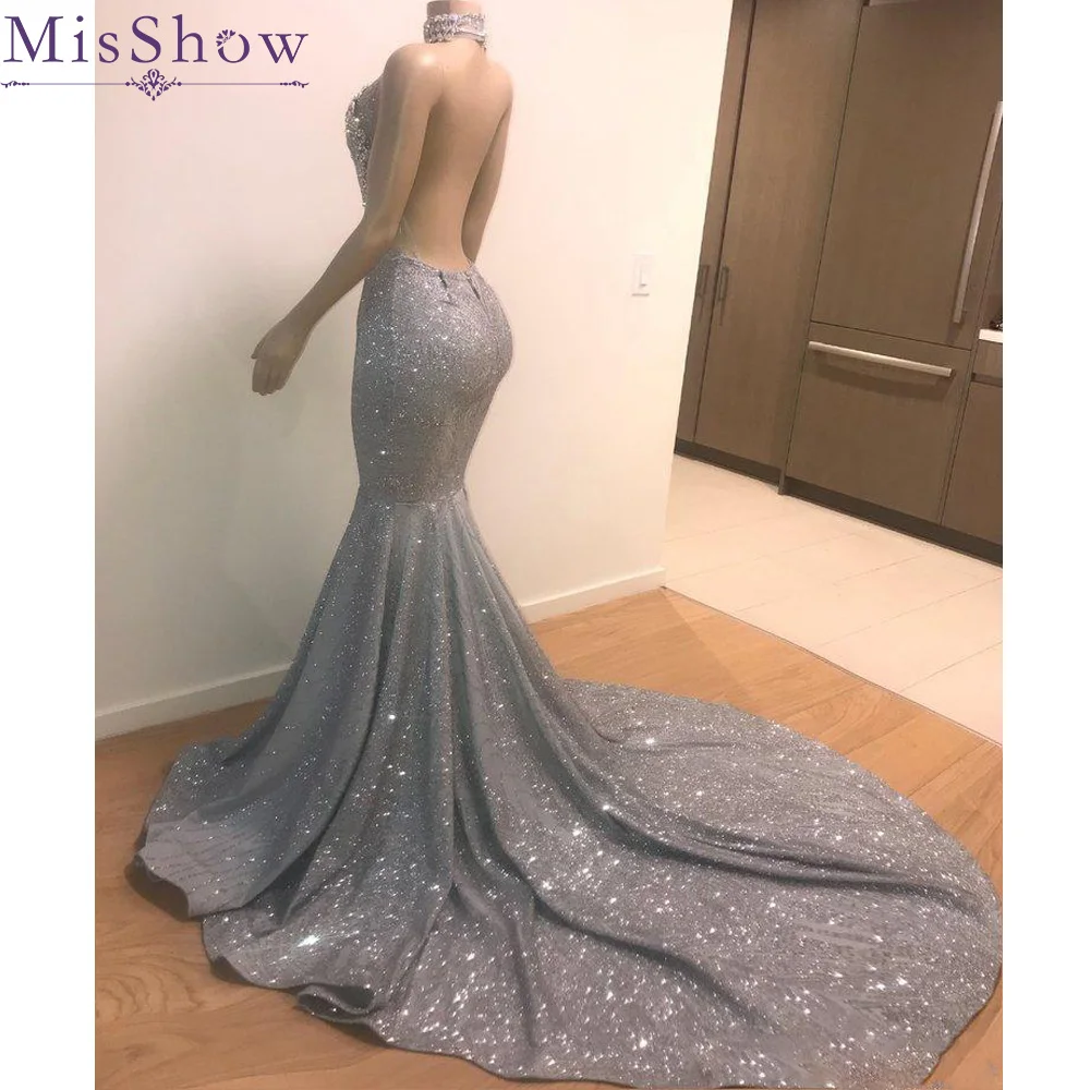 [На заказ] блесток Топ &quotРусалка&quot 2019 Vestidos de gala платье с открытой спиной для