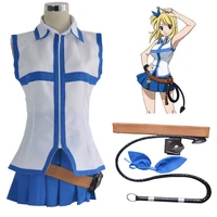 2020 anime fairy tail lucy heartfilia default uniform cosplay costume party dress halloween costumes adults dressfree shipping