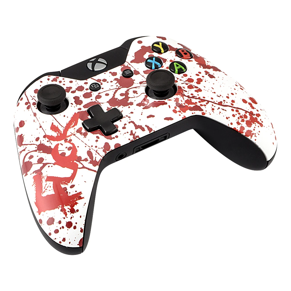 Спереди Корпус В виде ракушки Лицевая панель чехол для Xbox One контроллер крови fuxk |