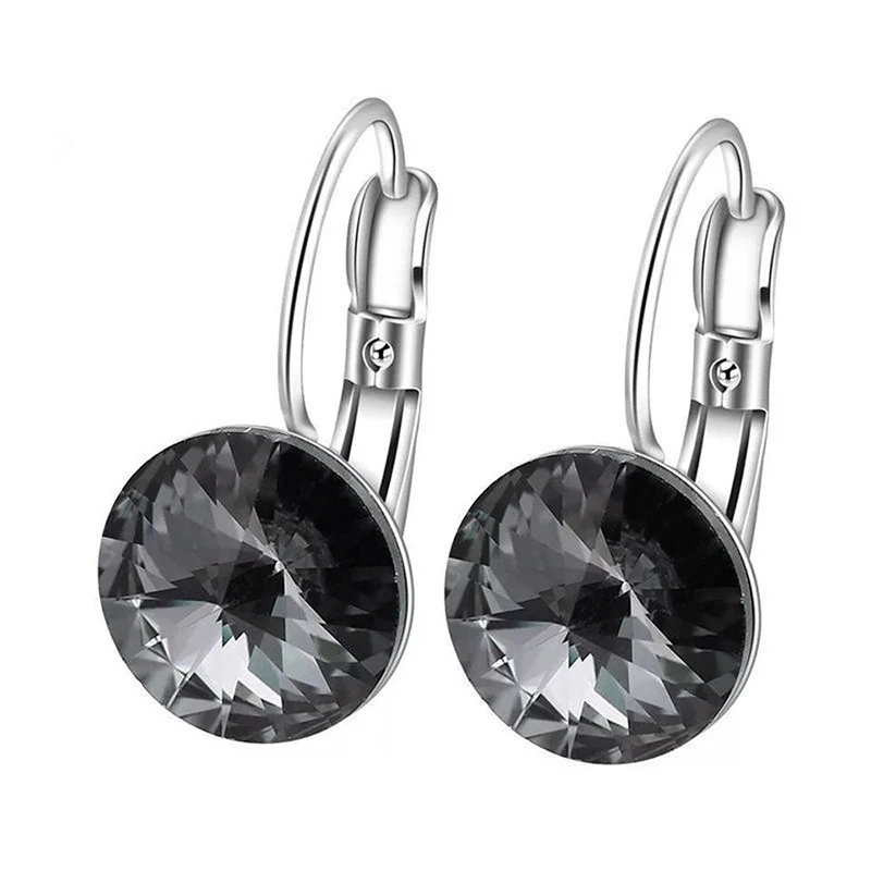 Женские серьги-кольца MxGxFam простого дизайна белого и золотого цвета 7 цветов на