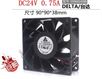 1pcs free shipping ffb0924ehe 9238 90mm dc 24v 0 75a 2 wire pin server inverter cooling fans case axial