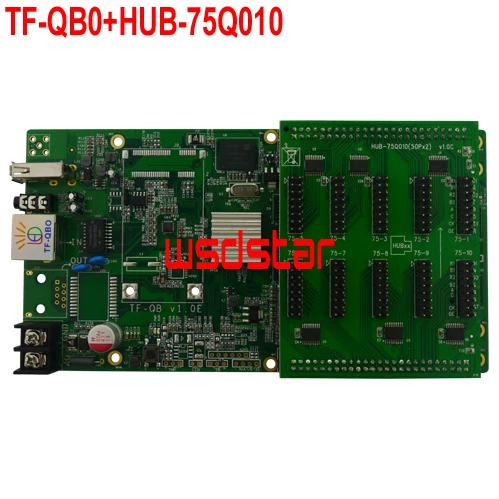 TF QB0 + HUB 75Q010 512*128 1024*64 10 * HUB75E USB сетевой порт полноцветная асинхронная светодиодная
