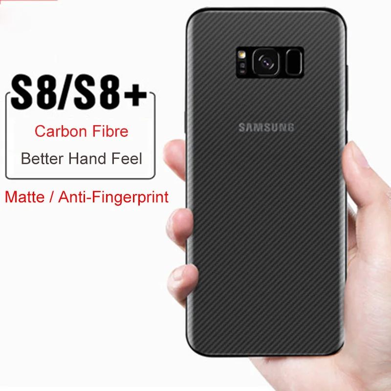 2 упаковки 3D защитная задняя пленка из углеродного волокна для Samsung Galaxy S9 + Plus