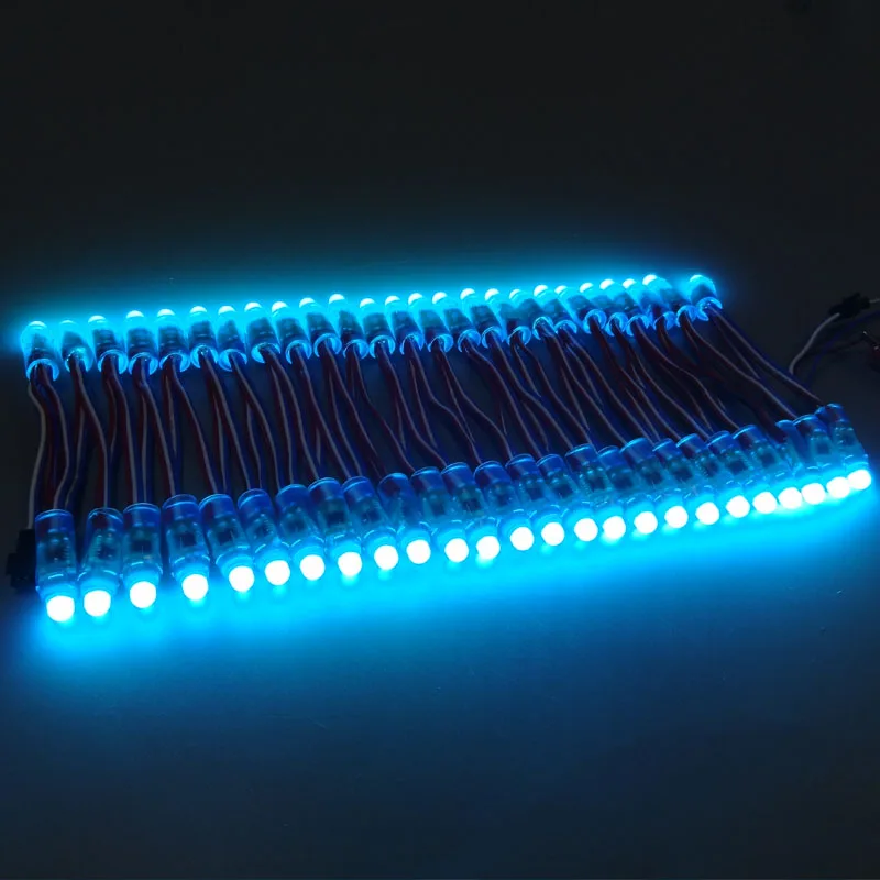 50 шт./лот 12 мм WS2811 2811 IC светодиодная RGB Гирлянда модульная светящаяся гирлянда