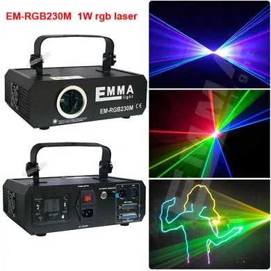 500 МВт красный зеленый синий RGB многоцветный ilda dmx лазерный луч Анимация сканирование DJ диско Вечерние Декорации для сцены лазерный светильник - Цвет: 1000mw rgb laser