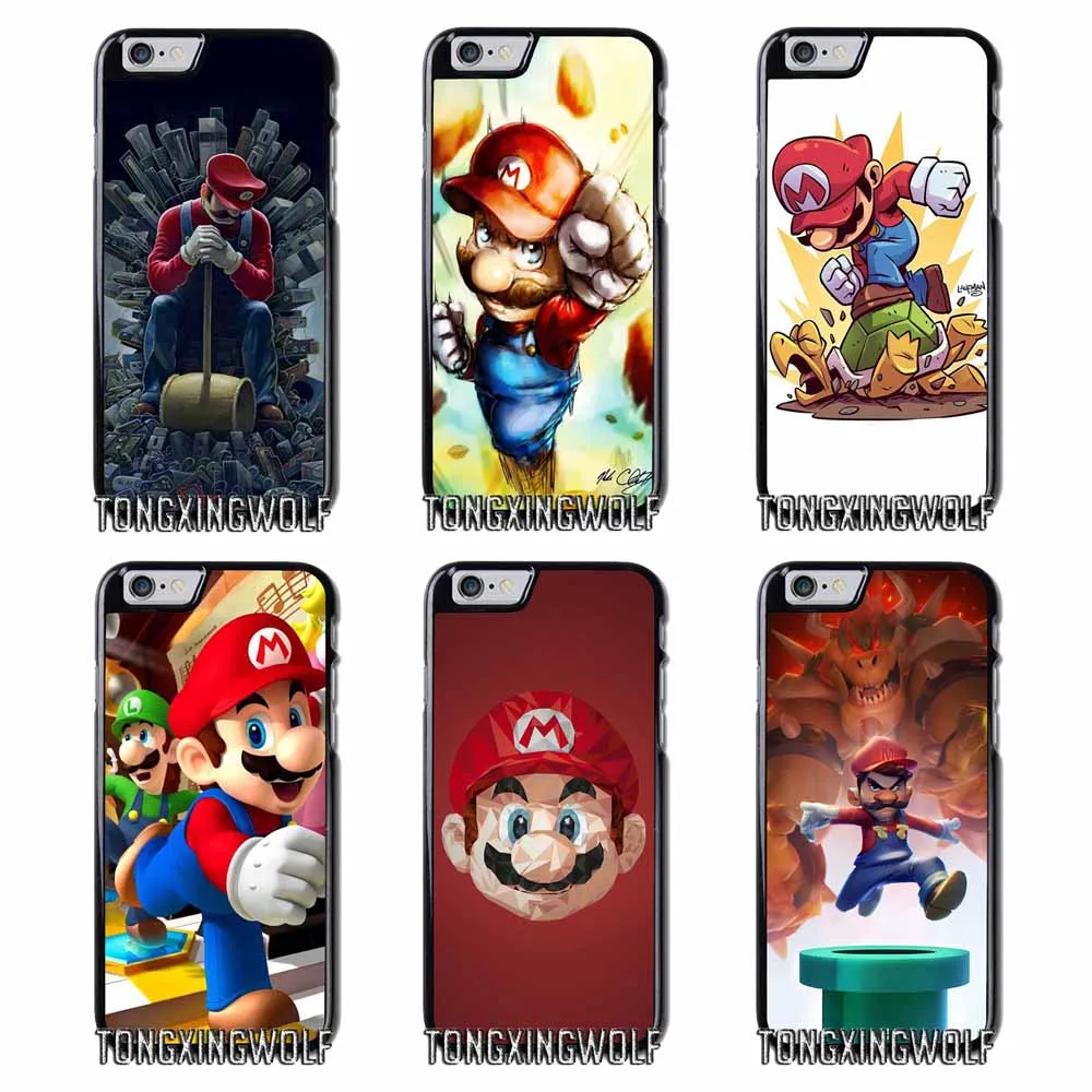 Super Mario Bros чехол для iPhone samsung 4S 5S SE 6 S 7 8 XR XS Max Note 9 S5 S6 S7 край S8 S9 S10 плюс