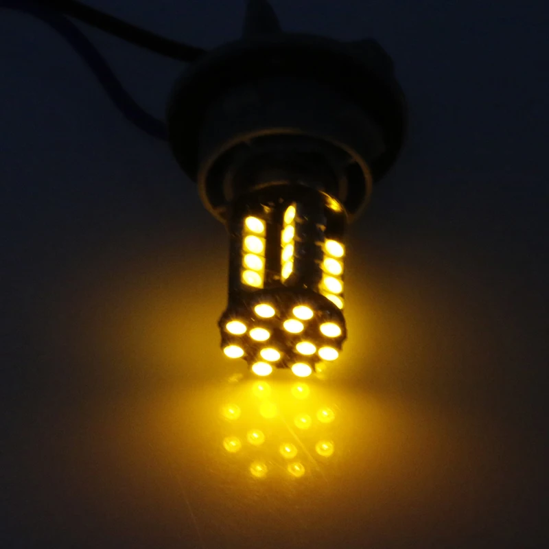 12В DC 1156 3528 44 SMD Светодиодная лампа Canbus Error Free Янтарный Новый | Автомобили и