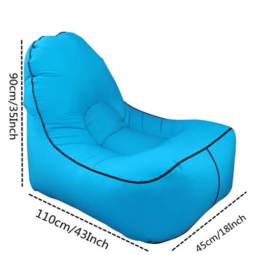 Blue sofa VILEAD Высокое качество Стабильный ленивый мешок Сверхлегкий портативный Air кровать быстро складной диван надувной для кемпинга пеший туриз - Цвет: Blue sofa