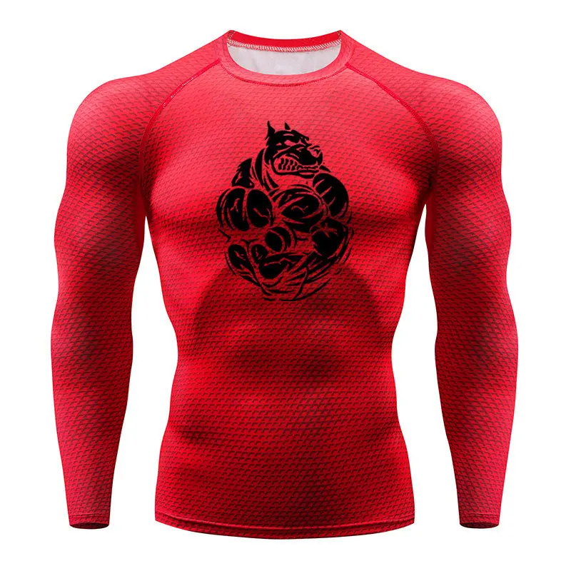 Новинка футболка с мышечной собакой спортивные колготки для фитнеса Футбольная