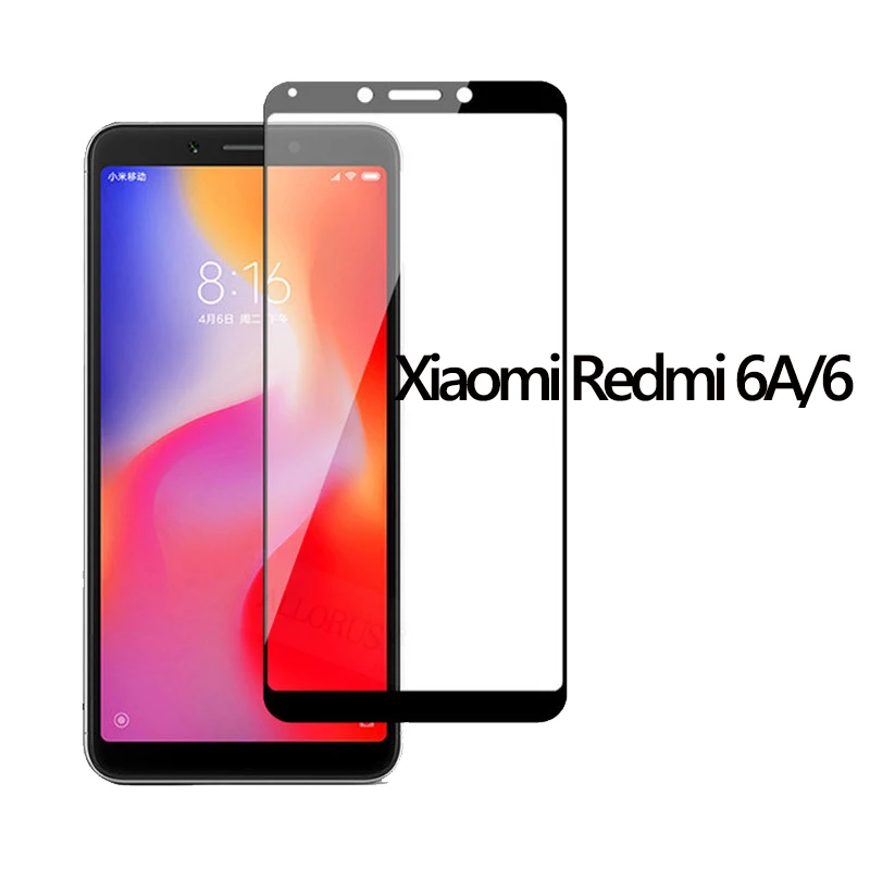 Redmi 6A Glass Full Закаленное стекло для Xiaomi Mi 9T стекло для Redmi Note 5 7 Pro стекло Xiaomi mi A2 8 Lite 9 SE Pocophone F1 стекло на сяоми ми 9т редми ноут 7 про стекло Покофон Ф1 ксиоми ми 9т стекло - Цвет: Redmi 6A Glass