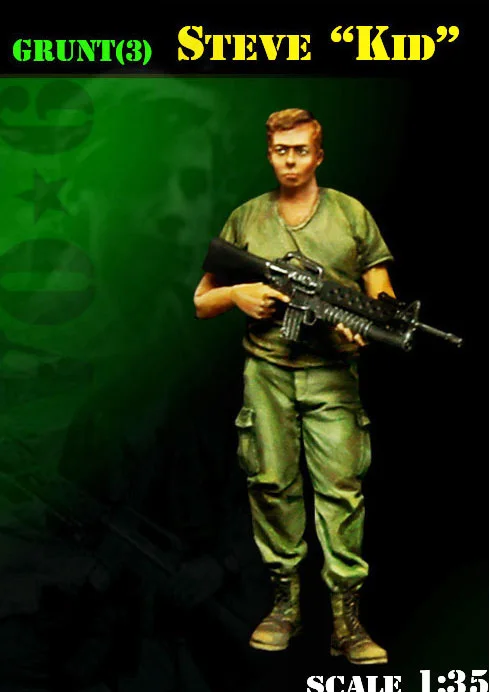 Новинка 1/35 несобранная летняя война во Вьетнаме детский солдат подставка набор
