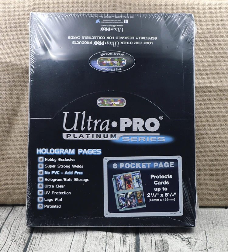 Ultra. pro 6 5x13 3 см карманов Прозрачная голограмма с защитой от УФ излучения страница