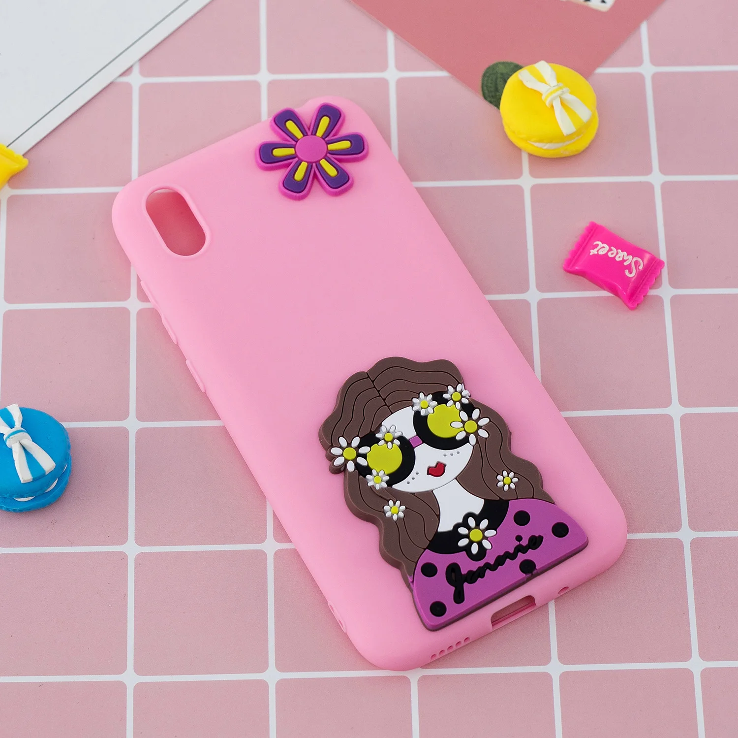 Redmi 7 7A чехол для Xiaomi Note задняя крышка на Redmi7A Coque силиконовый 3D милый мультяшный