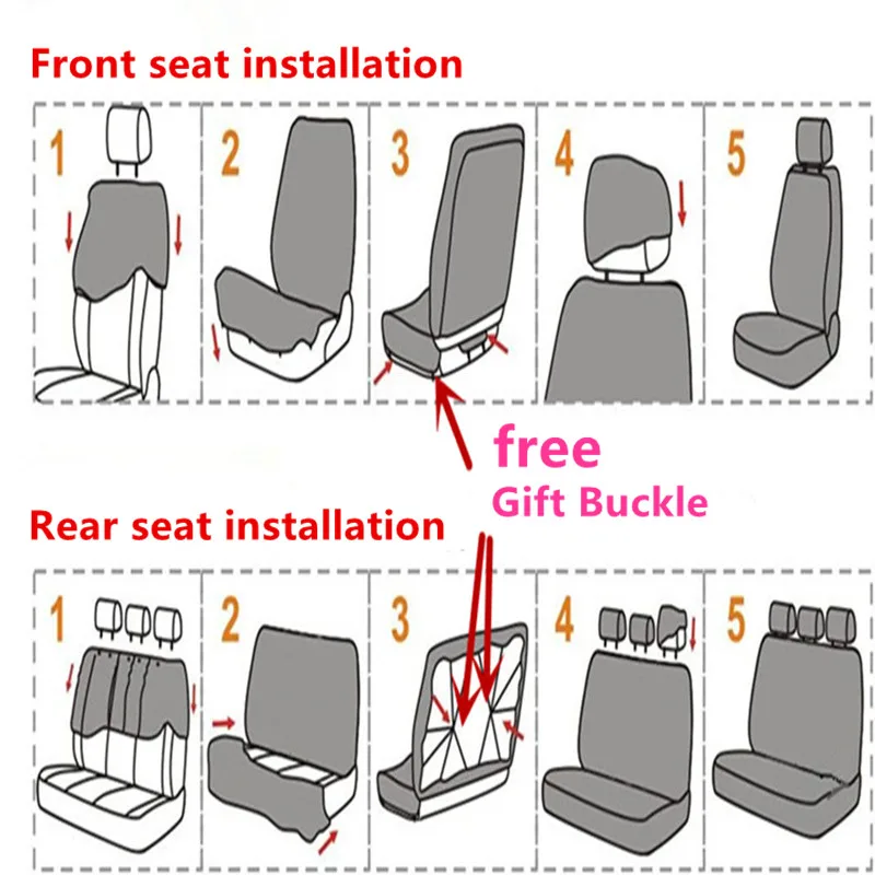Мультфильм Кожа универсальный чехол для автомобильных сидений Honda accord 7 8 9 civic CRV