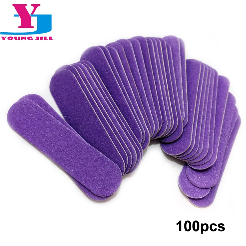 100 шт. модные мини пилочки для ногтей прочные полировки наждачный маникюр