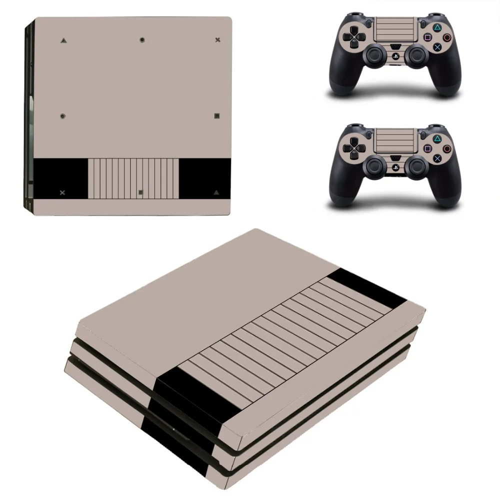 Чистый белый черный PS4 Pro переводная картинка наклейка для Sony PlayStation 4 консоли и 2