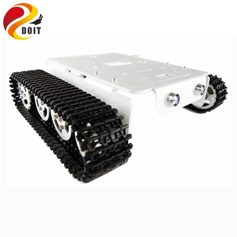 

DOIT T200 RC robot Tank Chassis metal frame Crawler Tracked Caterpillar Track Chain Car Vehicle Mobile Platform Tractor toy kit