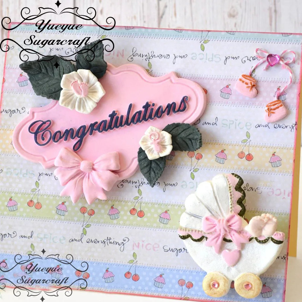 Yueyue Sugarcraft 1 шт лист силиконовая форма помадка форма для украшения торта инструменты шоколадная форма для выпечки