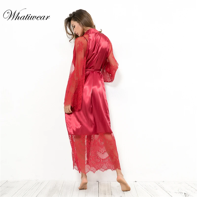Whatiwear, женская пижама, сексуальное нижнее белье, платье, халат, ночное платье, кружевное, эластичное, атласное, Babydoll, сорочка, ночная рубашка