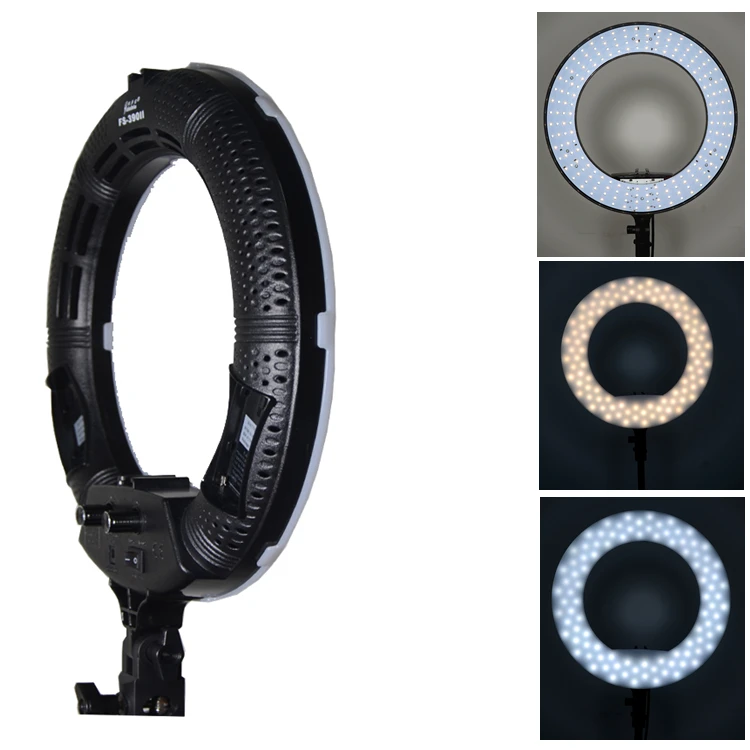 

Yidoblo 12'' 38W FS-390II Bicolor SMD LED Selfie Ring Lights Nails beauty lights With Smart phone bracket Bag