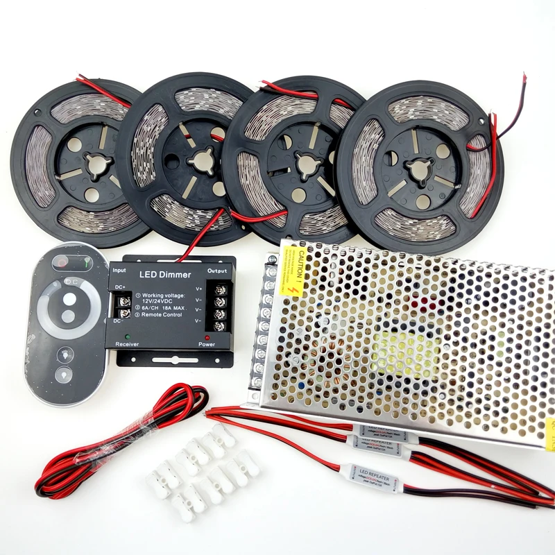 Светодиодная ленсветильник с дистанционным управлением диммер теплый белый