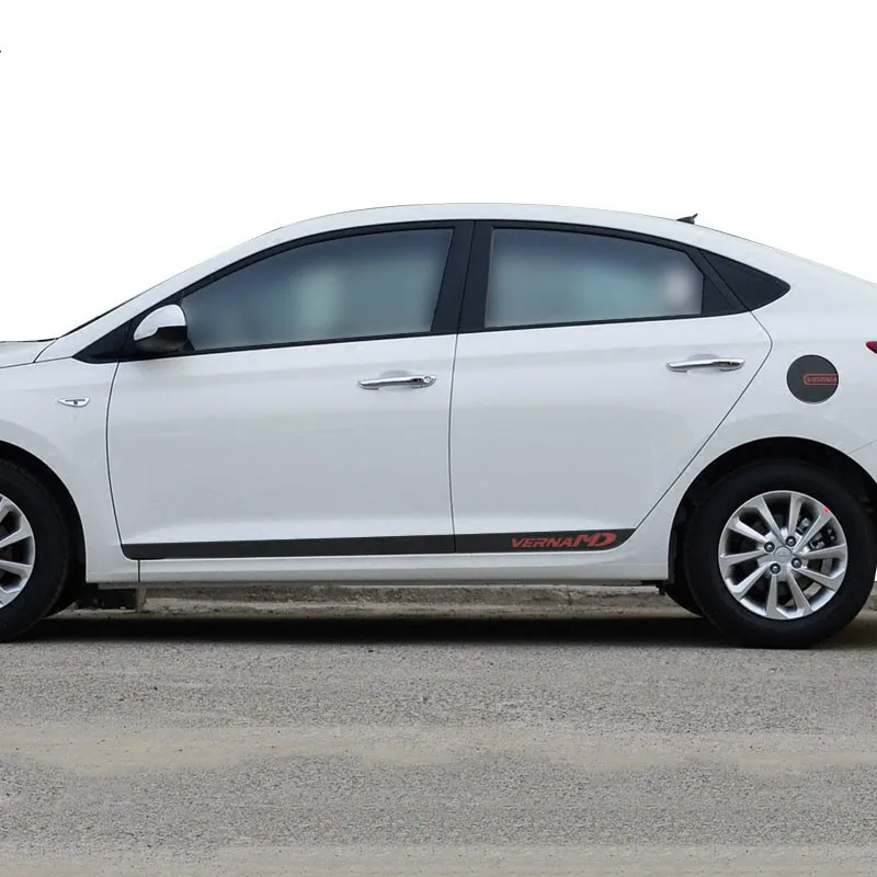 

Carbon Fiber Door Decorative Strip Body Decals Refitted For Hyundai VERNA