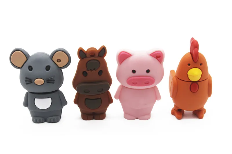 Корабль Горячая Мода Мультфильм New Rui зверь 12 знаков зодиака брелок серии USB 2,0 4 GB/8 GB/16 GB/32 GB/64 GB подарок USB флеш-накопитель флешка